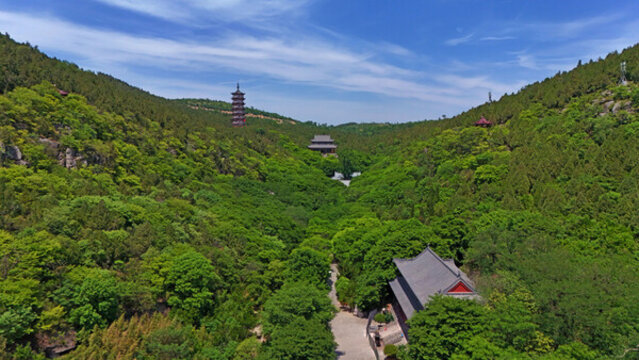 航拍青檀寺