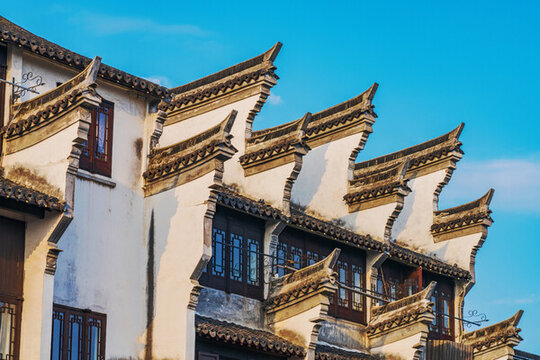 烏鎮(zhèn)古鎮(zhèn)古建筑的細節(jié)特寫