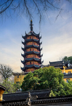 鎮(zhèn)江金山寺的寶塔