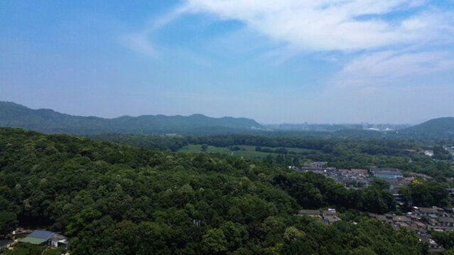 航拍西湖風(fēng)景區(qū)