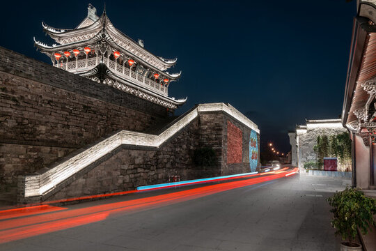 建德梅城嚴(yán)州古城夜景