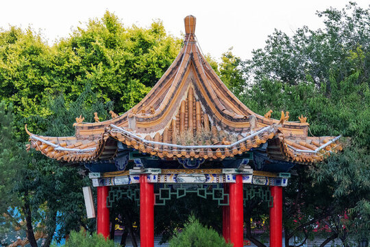 園林公園古建筑涼亭