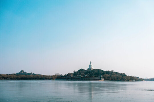 北京北海公園白塔