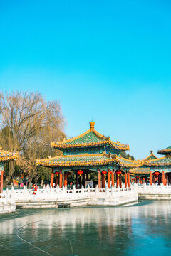 北海公園五龍亭涌瑞亭