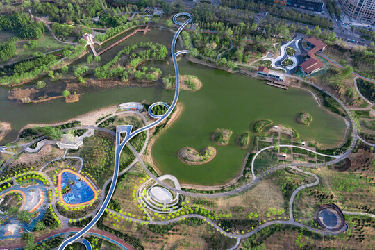 長河公園風(fēng)貌城市公園德州公園