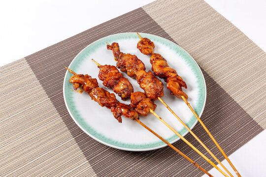 黑椒雞腿肉烤串