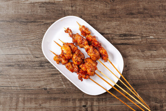 黑椒雞腿肉烤串