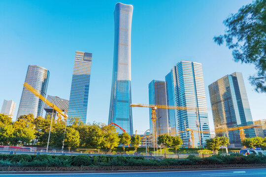 北京現(xiàn)代建筑和道路交通
