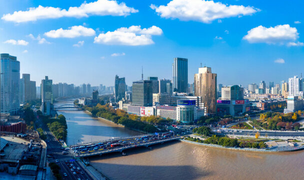寧波三江口城市風光