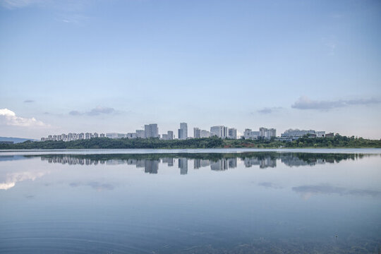 成都興隆湖城市風(fēng)光