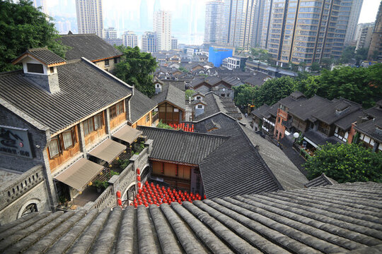 十八梯傳統(tǒng)風(fēng)貌區(qū)建筑全貌