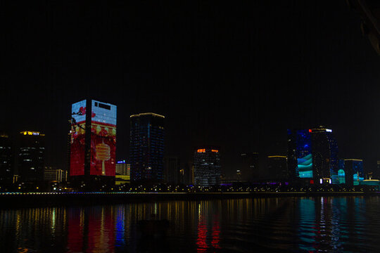 杭州錢塘江夜游