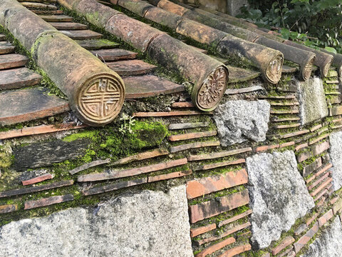 閩南古建筑花磚特寫(xiě)