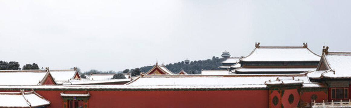 雪中故宮紫禁城