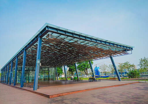 佛山市桂城濱江公園的讀書驛站