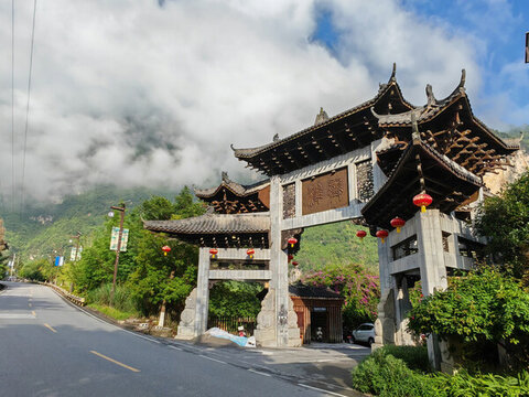 龔灘古鎮(zhèn)牌樓