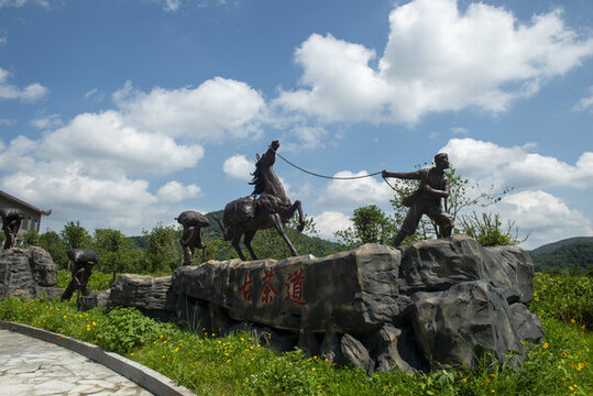 茶馬古道雕塑