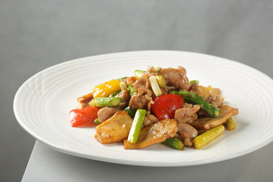 杏鮑菇炒肉
