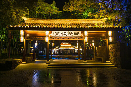 西施故里景區(qū)夜景