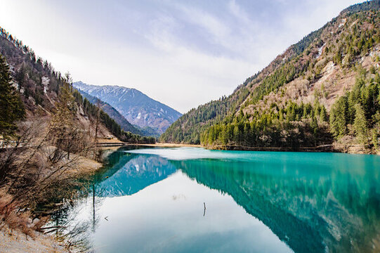 四川九寨溝山水美景自然風(fēng)光