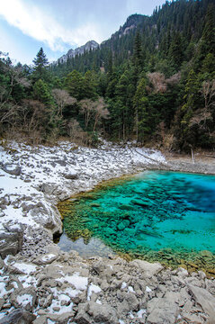 四川九寨溝山水美景自然風(fēng)光