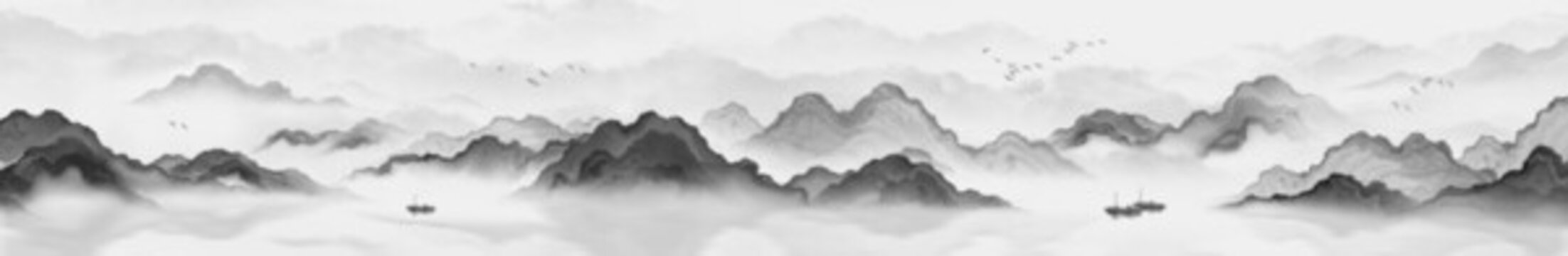 新中式意境山水畫