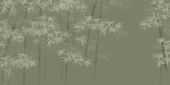 新中式意境竹林