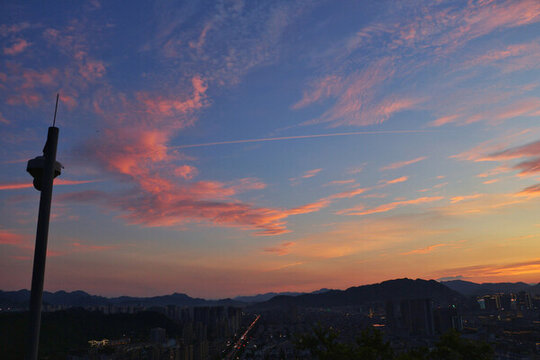 夕陽落日晚霞