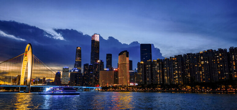 廣州珠江城市夜景