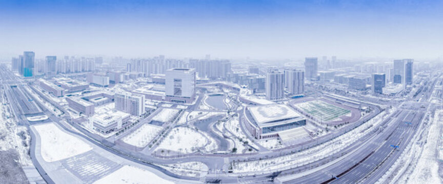中科大高新校區(qū)雪景
