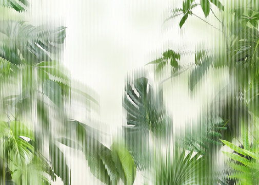 小清新植物背景