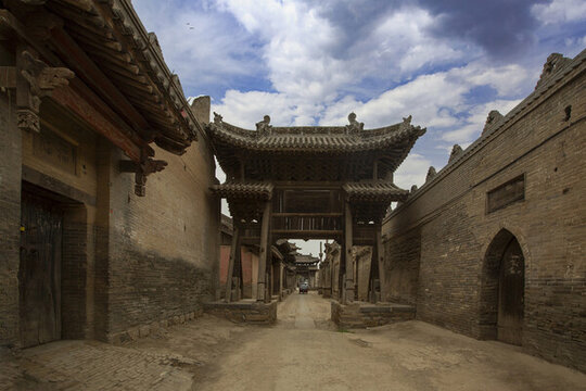 中國(guó)山西襄汾汾城古建筑群風(fēng)光