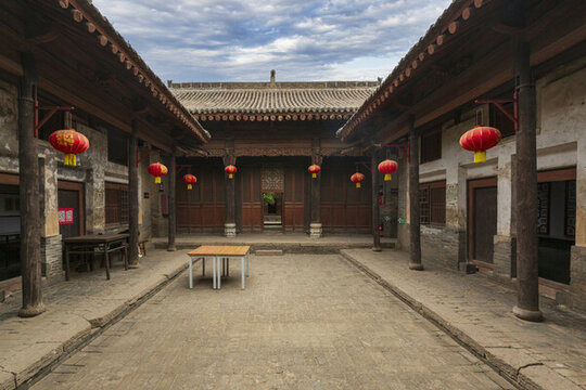 中國(guó)山西襄汾丁村民宅建筑風(fēng)光