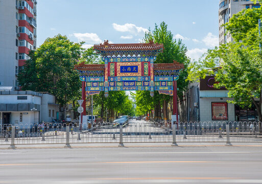 北京古建筑小西天牌樓