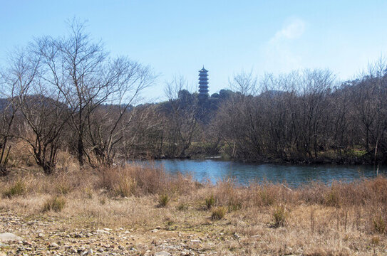 富屯溪冬天景觀