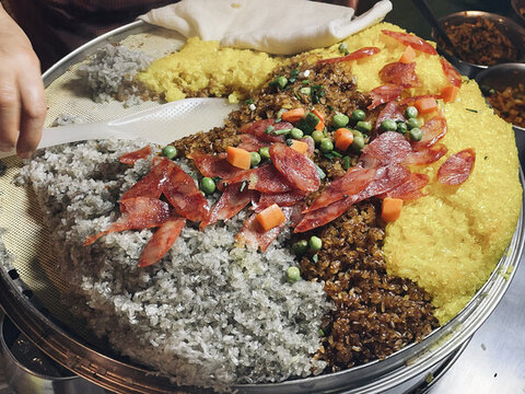 三色糯米飯