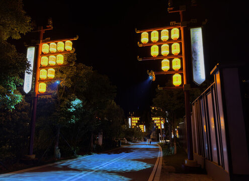 荊門園博園夜景