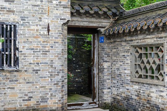 古建筑庭院入口門(mén)樓