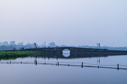 西湖斷橋景觀