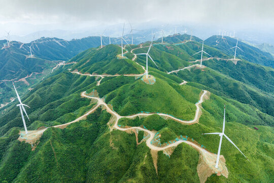 中國(guó)廣西桂林資源高山風(fēng)電場(chǎng)