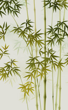 新中式竹子畫