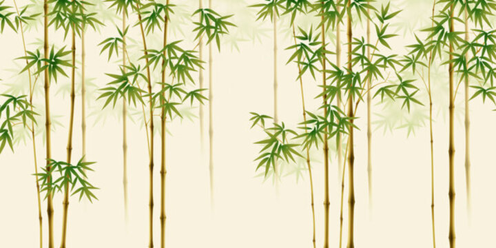 新中式竹子畫