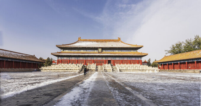 太廟勞動(dòng)人民文化宮雪景