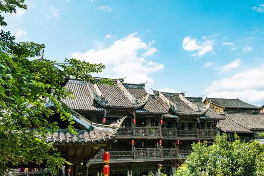 百年古鎮(zhèn)吊腳樓古民居