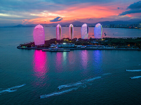 三亞鳳凰島夜色