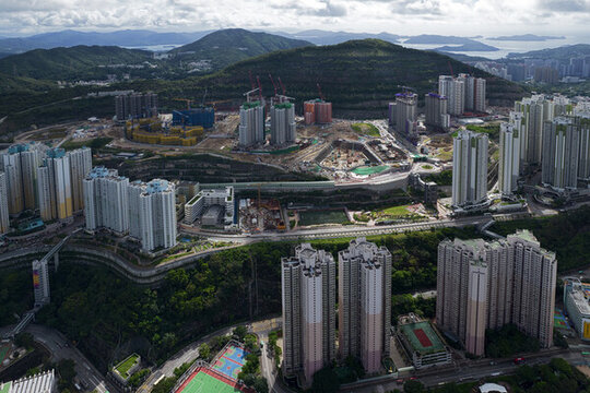香港安達(dá)臣道發(fā)展區(qū)航拍風(fēng)光