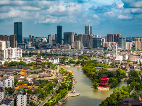 運(yùn)河之都江蘇淮安城市風(fēng)光