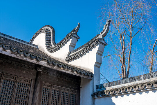 江南民居老建筑馬頭墻