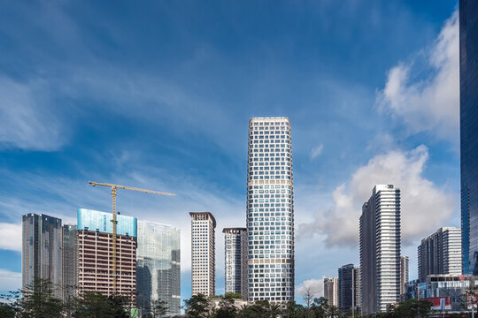 珠海橫琴金融島城市街景