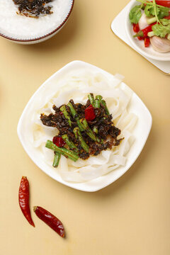 外婆菜炒豇豆